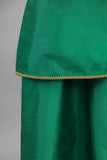 جلابيه بناتي كويتي بتفصيل مقسم مزينه بهدب اخضر