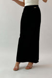 Black long pencil skirt 