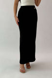 Black long pencil skirt 