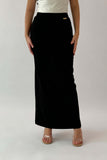 Black long pencil skirt 