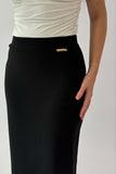 Black long pencil skirt 