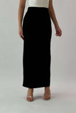 Black long pencil skirt 