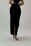 Black long pencil skirt 