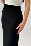 Black long pencil skirt 