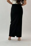 Black long pencil skirt 