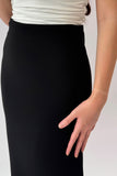 Black long pencil skirt 