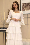 Elegant layered maxi dress 