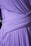 Long-sleeved plisse dress 