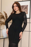 Slim-fit knitted midi dress 