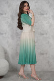 Ombre blouse and skirt set 