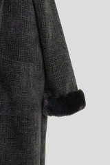 Long winter jacket with pockets