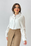 White long sleeve cotton shirt 