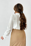 White long sleeve cotton shirt 