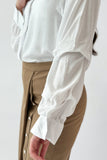 White long sleeve cotton shirt 