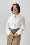 White long sleeve cotton shirt 