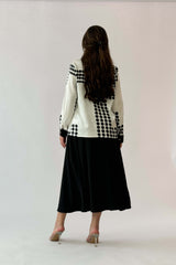 Polka Dot Turn-down Collar Shirt 