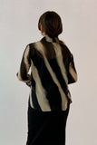 Black wavy striped shirt 