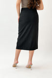 Bazarir Lulu midi skirt, black 