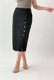 Bazarir Lulu midi skirt, black 