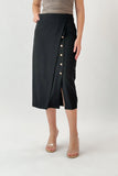 Bazarir Lulu midi skirt, black 