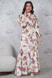 Floral print maxi dress 