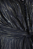 Zebra print maxi dress with embellished beads 