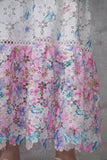 Floral lace maxi dress 