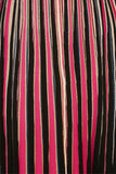 Short striped dress with belt at the waist 