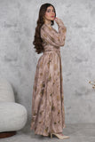 فستان ماكسي بليسية بطبعة أزهار