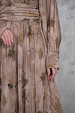 فستان ماكسي بليسية بطبعة أزهار
