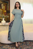 Maxi dress with tie waist 