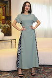 Maxi dress with tie waist 