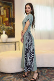 Maxi dress with tie waist 