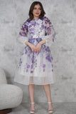 Floral print short dress 