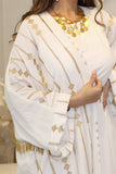 Two-piece galabiya embroidered with golden threads 