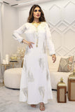 Embroidered kaftan style galabiya