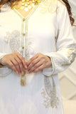 Embroidered kaftan style galabiya