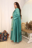 Maxi galabiya with embroidered details on the front 