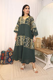 Maxi galabiya with golden embroidery 