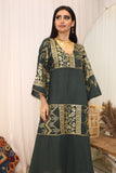 Maxi galabiya with golden embroidery 