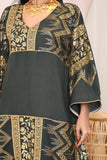 Maxi galabiya with golden embroidery 