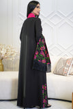 Maxi robe with long, wide sleeves 