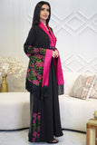 Maxi robe with long, wide sleeves 