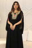Wide maxi robe with long sleeves 