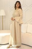 Maxi robe with ruffle sleeves 