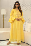 Maxi robe with ruffle sleeves 