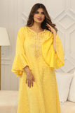 Maxi robe with ruffle sleeves 