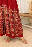 A modern galabiya with golden embroidery