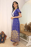 Two-piece maxi galabiya with drawstring 