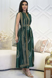 Maxi galabiya with embroidered scarf